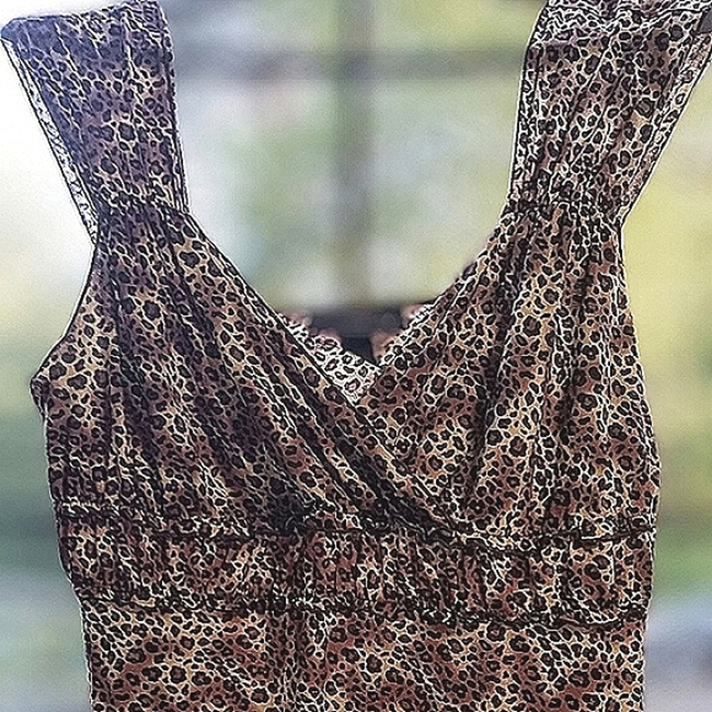 LANE BRYANT XL LEOPARD PRINT TANK TOP